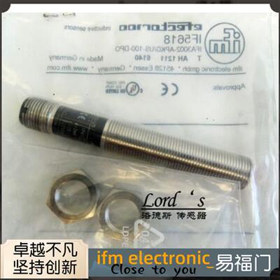 易福门接近开关电感式传感器IF5619 IFA3002-ANKG/US-100-DNS