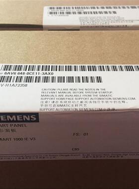 西门子10寸触摸屏 SMART 1000IE V3触摸屏 6AV6648-0CE11-3AX0