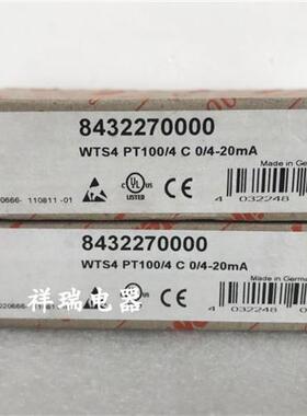 模拟 信号隔离器8432270000 WTS4 PT100/4 843227议价