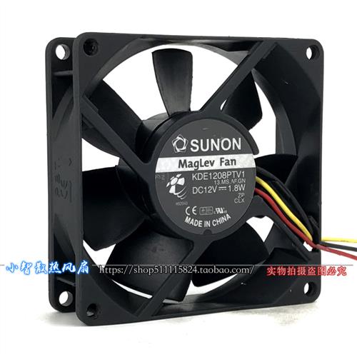 12V 1.8W 8CM 机箱 电源 静音 散热风扇 KDE1208PTV1