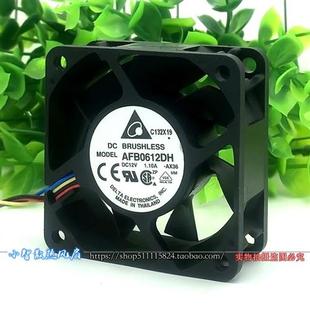12V 6025 1.1A 6CM 4线PWM散热风扇 AFB0612DH 大风量 DELTA