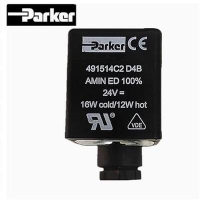 原装进口派克电磁阀线圈PARKER 491514C2  DC24V  16W