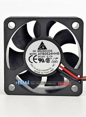 AFB0524HHB 5015 24V 0.17A 5CM 大风量 双滚珠 变频器风扇