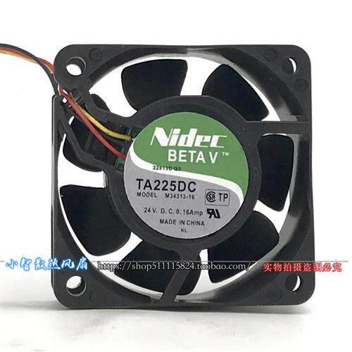 Nidec 24V 0.16A 6CM 变频器 散热风扇 BETA V TA225DC M34313-16