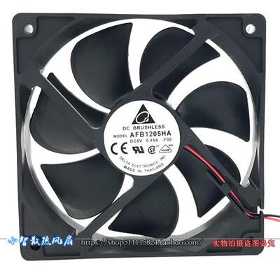 12CM 大风量 5V USB电源静音散热风扇AFB1205HA 12025 0.45A