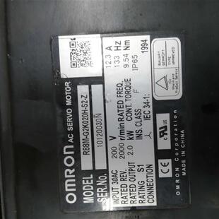 G2K020H 保修3个月 S2Z 成色漂亮 议价 伺服马达 R88M