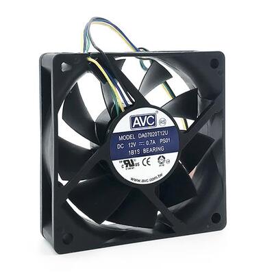 DA07020T12U 7020 12V 0.7A 7cm 4线温控 大风量 CPU机箱风扇
