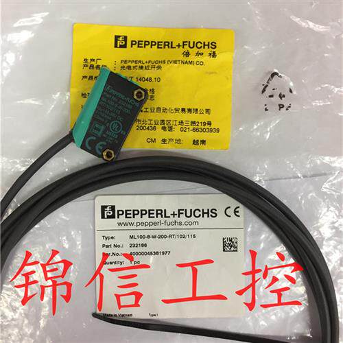 P+F 全新原装 ML100-8-W-200-RT/102/115倍加福 光电开关