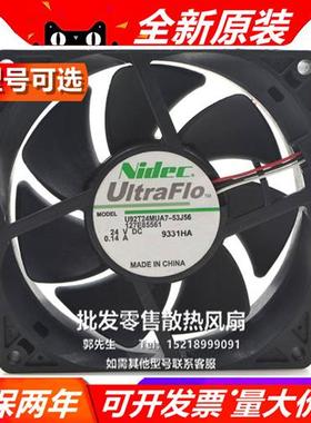 NIDEC U92T24MUA7-53J56 9025 DC24V 0.14A 9CM 变频器工控机风扇
