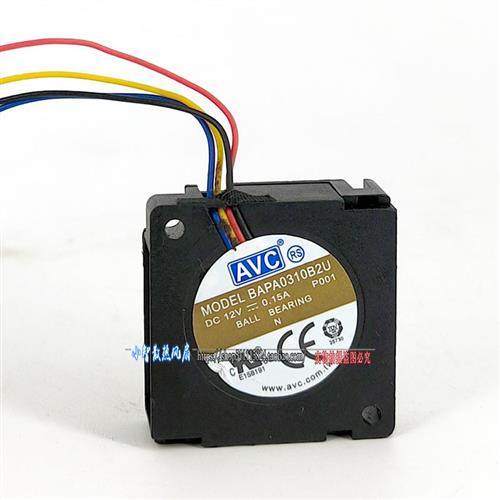 全新 BAPA0310B2U 12V 0.15A 3010 3CM 4线滚珠涡轮鼓风小风扇