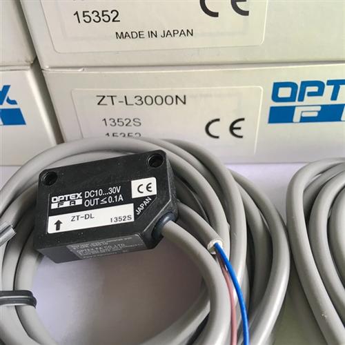 全新原装日本奥普士对射式激光传感器ZT-L3000N ZT-DL现货