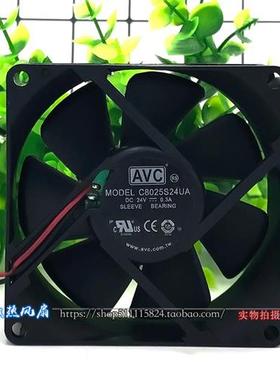 8025 24V 0.3A 8CM 8cm 电源 变频器 散热风扇 C8025S24UA