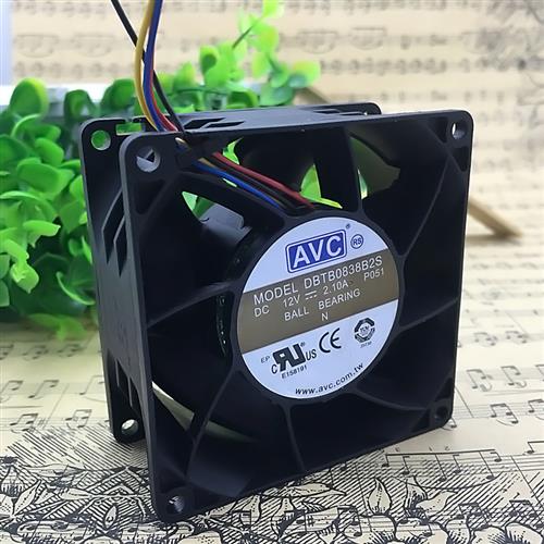 8CM 2.10A高转速PWM大风量暴力散热风扇8038 12V DBTB0838B2S