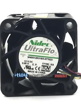 Nidec  4CM 暴力风扇 4028 12V 0.66A散热风扇W40S12BS1B5-07T023