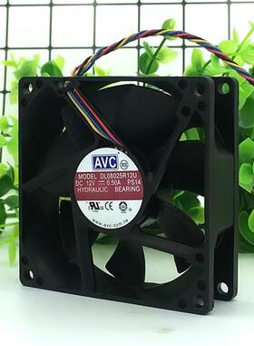 8025 12V 0.50A DL08025R12U 8CM 4针CPU机箱PWM调速散热风扇