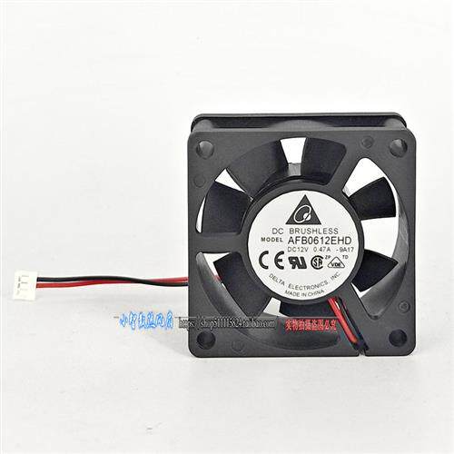 AFB0612EHD 6020 6cm 12V 0.47A 大风变频器散热风扇12V 2线