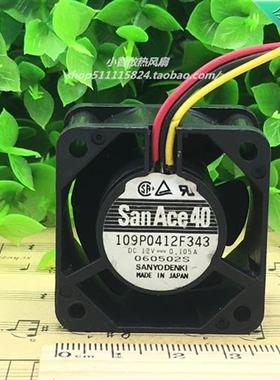 日本40028 12v 0.105A 4cm 机箱静音散热风扇 109P0412F343