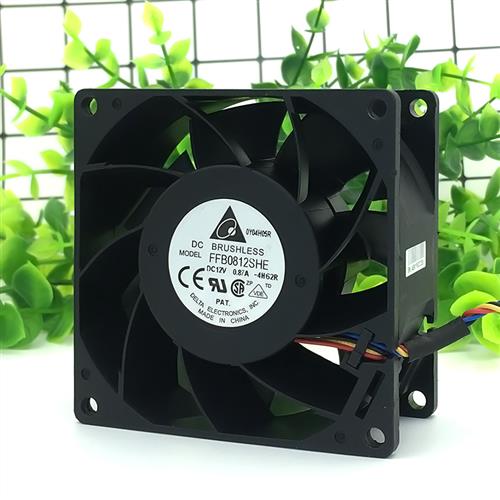2U服务器暴力风扇8038变频器12V 0.87A大风量FFB0812SHE