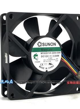 12V 3.84W 8025 8CM 静音机箱PWM风扇MF80201VX-Q000-S99