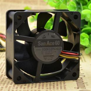 6CM 12V 0.14A 原装 超静音 9S0612P4H07 6025 散热风扇 山洋