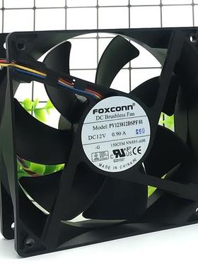 PV123812DSPF01 12038 12CM 12V 0.90A 4线PMW暴力散热风扇