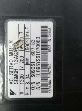 SGMGH-13ACA6C 伺服电机成色漂亮 保修3个月 议价