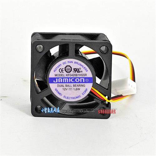 凯美 JAMICON KF0420B1HSSR 4020 12V 1.6W 4CM电源机箱 静音风扇