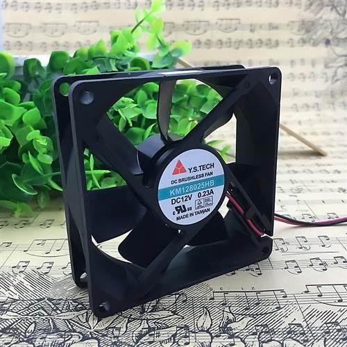 Y.S.TECH 8025 8CM 12V 0.23A 静音机箱变频器散热风扇KM128025HB