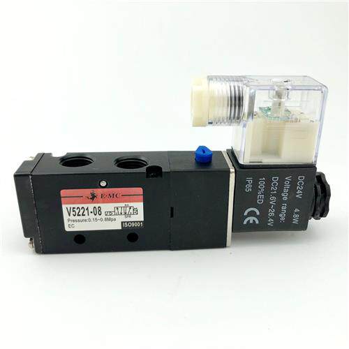 EMC气动电磁阀V5221-08电控制阀换向阀V5231-10 V5241-15 5231-08