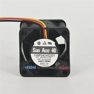 日本SANYO 4028 109P0424G301 0.19A 变频器散热风扇 24V 原装