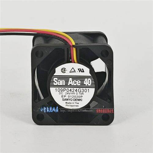 原装日本SANYO 109P0424G301 24V 0.19A 4028 变频器散热风扇