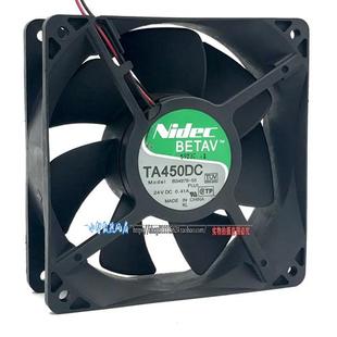 B34978 Nidec 12cm12038大风变频器散热风扇TA450DC 0.41A 24V