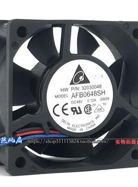 6CM 6025 48V 0.12A交换机服务器排风机箱散热风扇AFB0648SH
