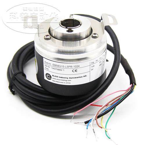 全新宜科ELCO旋转编码器EB58G15-L5PR-1024