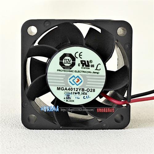 原装 4028 MGA4012YB-O28 12V 0.38A双滚珠耐用大风量电源风