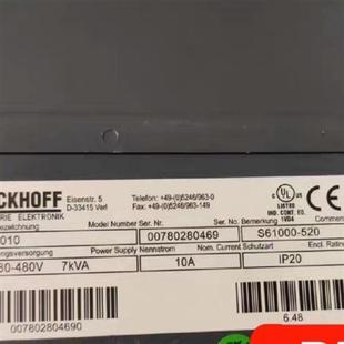 520 S61000 售卖BECKHOFF 型号AX2010