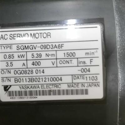 SGMGV-09D3A6F 伺服电机 成色漂亮 保修3个月 议价