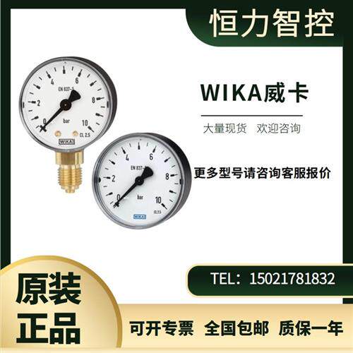 WIKA压力表111.10 111.12 40 50 63 100 160 威卡0-40MPa轴向径向