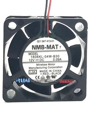 全新  1606KL-04W-B30 12V 0.09a 4015风扇 4厘米滚珠机箱风扇