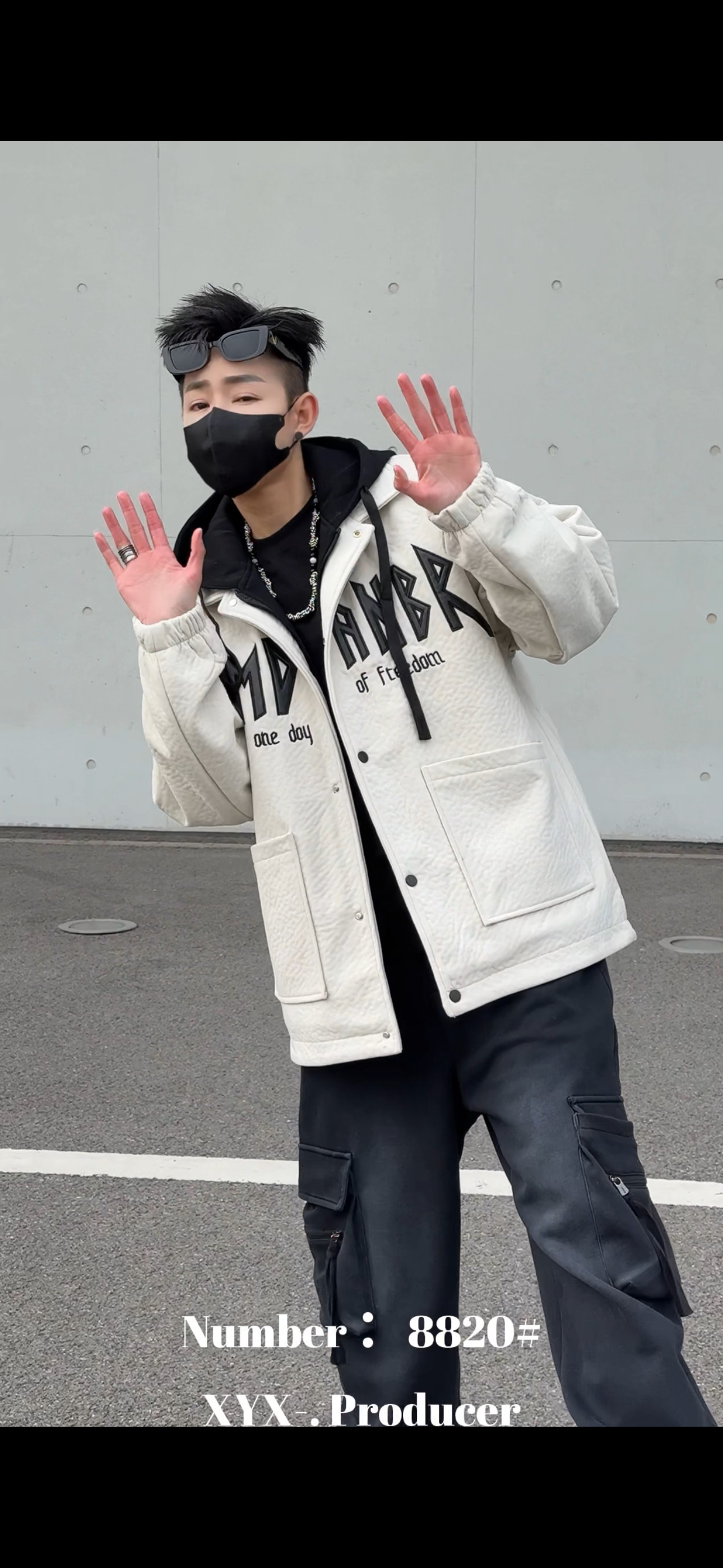 12K休闲外套男士宽松ins潮牌帅气带帽夹克男款春秋季高中生褂子