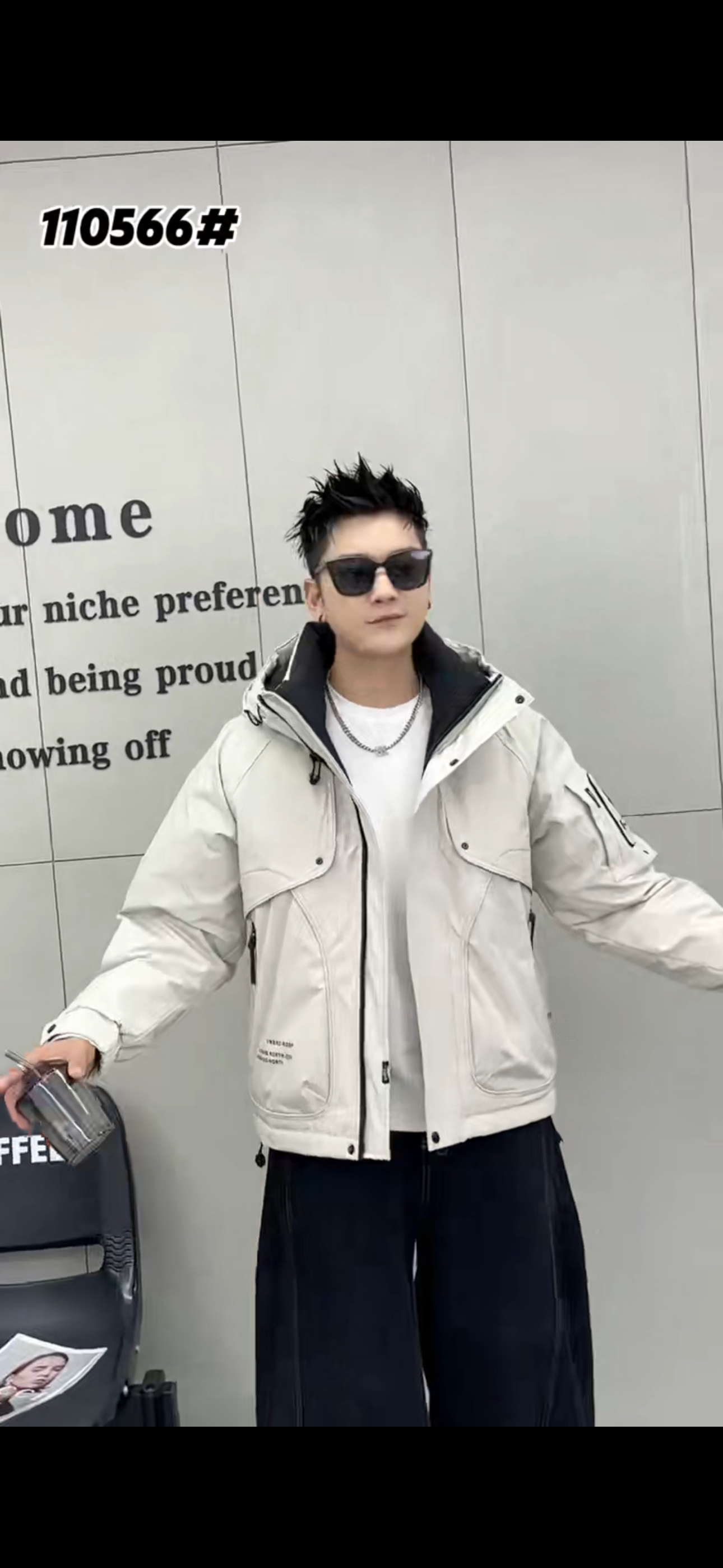 12K 12K 12K 12K新款男士连帽羽绒服宽松休闲时尚潮流外套