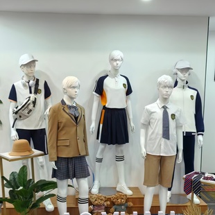 青少年模特道具小男人小女人全身人体橱窗校服展示少男少女道具