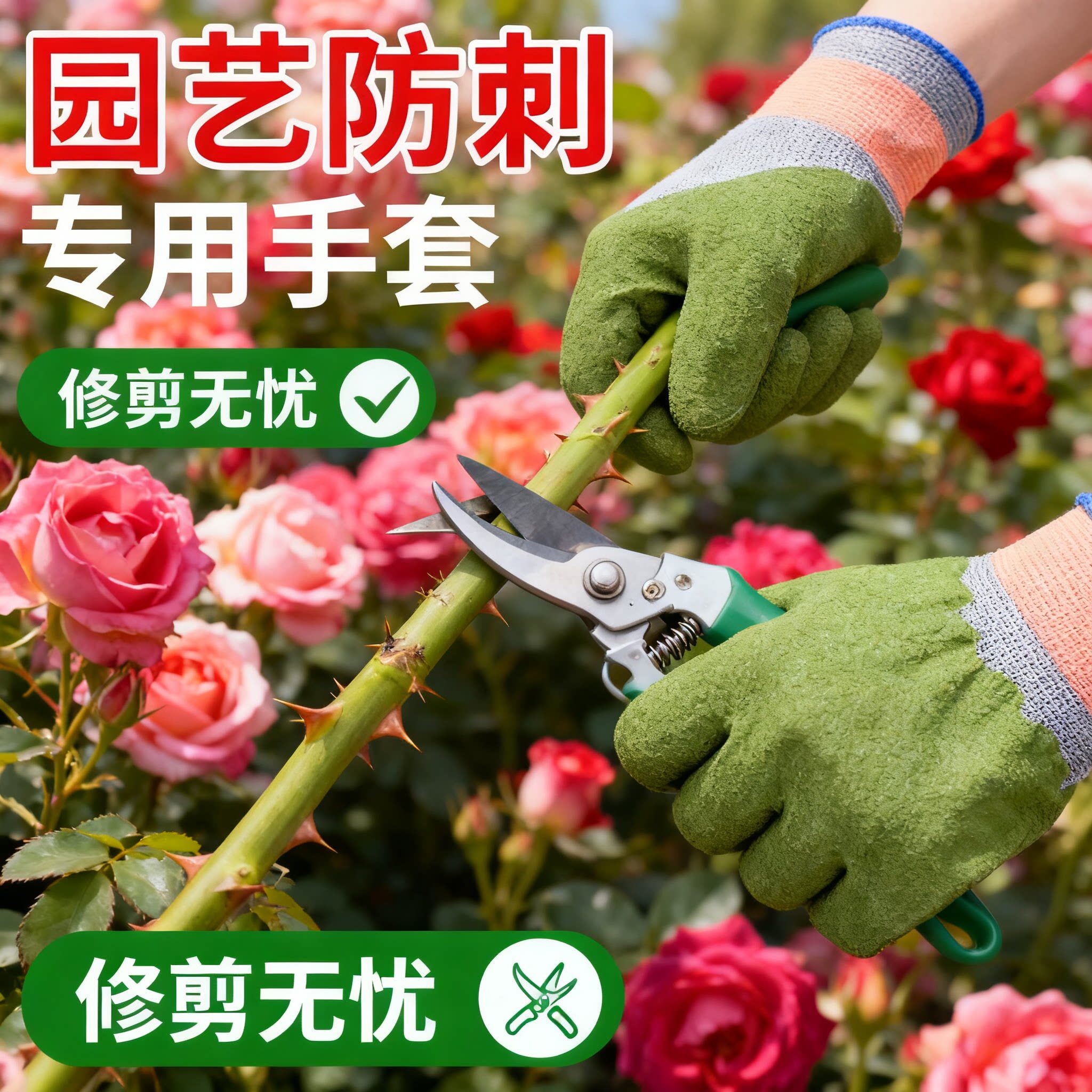 防刺手套园艺防扎防水户