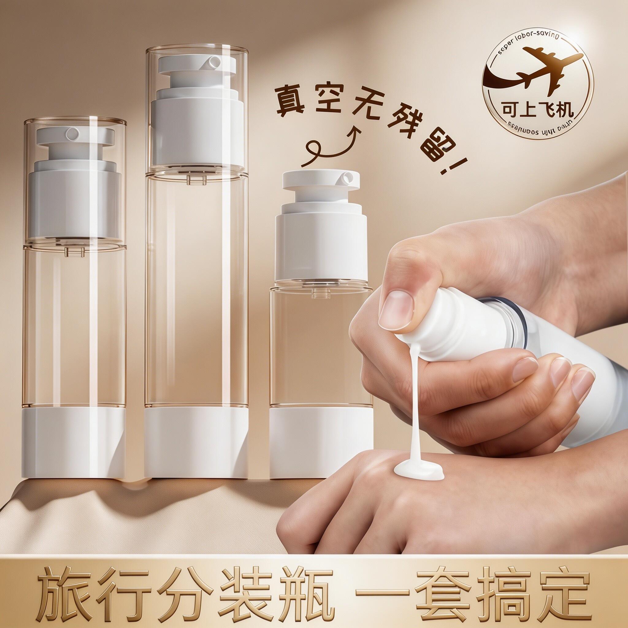 旅行真空分装瓶化妆品按
