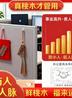 桃木东南枝五色线绑随身