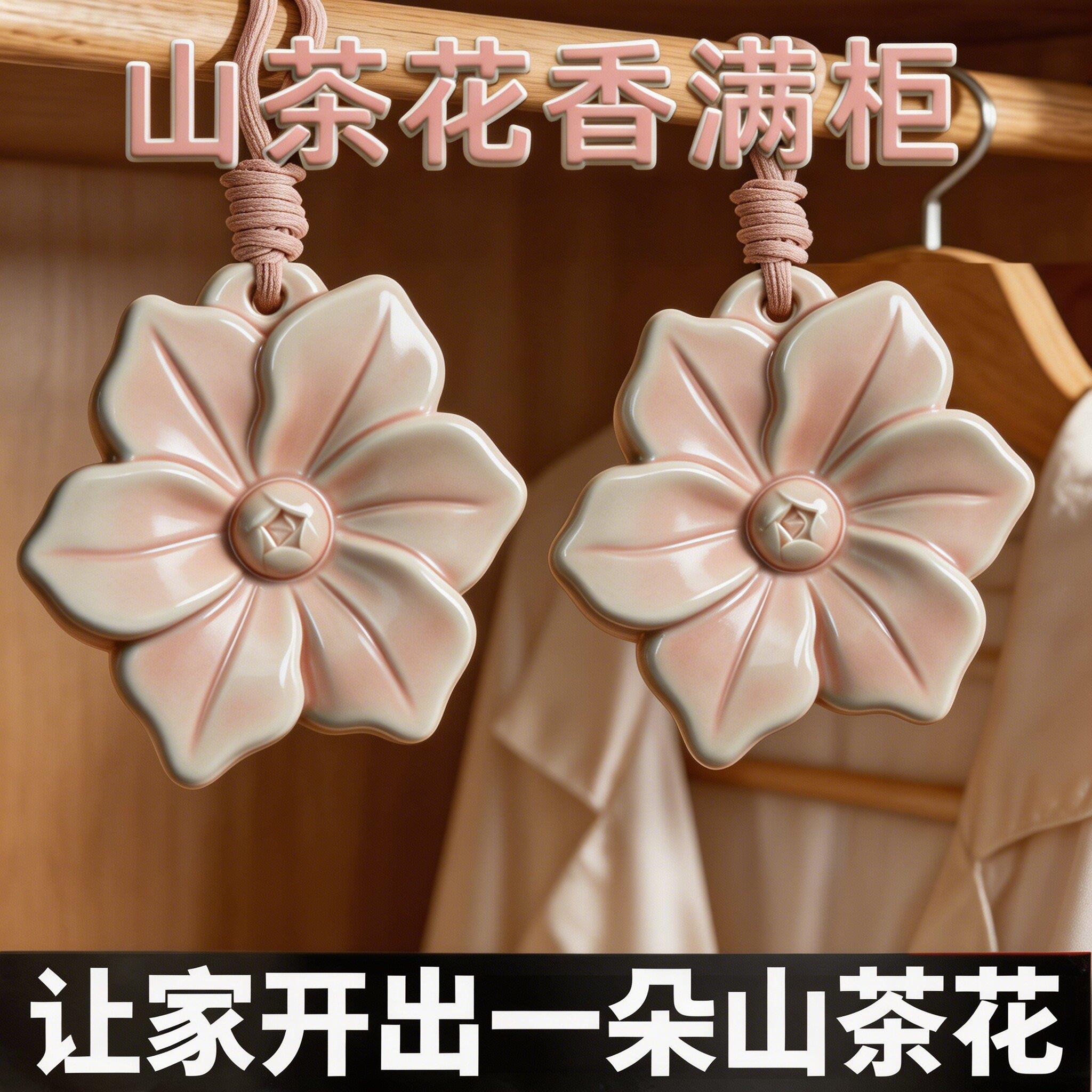 山茶花香薰蜡片衣橱柜固