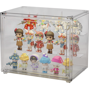 娃娃收纳桶装毛绒玩具的筒透明放公仔玩偶布偶筐手办展示盒柜神器