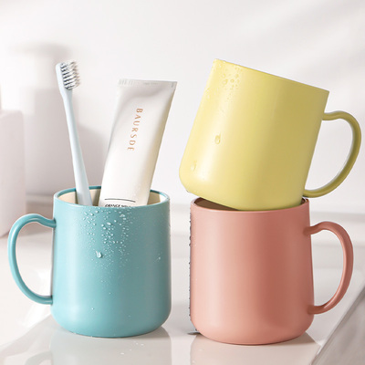 洗漱口杯牙刷学生宿舍刷牙杯子牙缸牙具一家三口四口家用高端高档