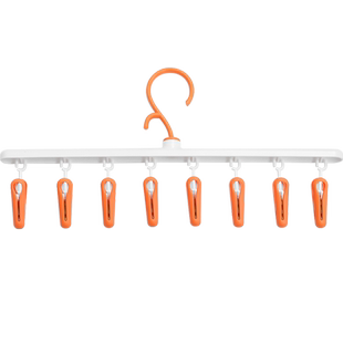 晾袜子神器晾晒架阳台家用收纳衣架无痕宿舍用学生多夹子功能内衣