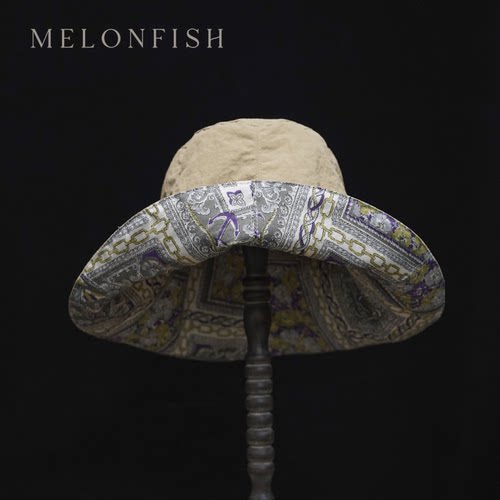 【明星私人服同款】MELONFISH春季新品日本防水尼龙棉双面渔夫帽